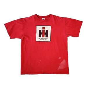 International Harvester IH Shirt Mens L Agriculture Farmer Chore Workwear Cowboy